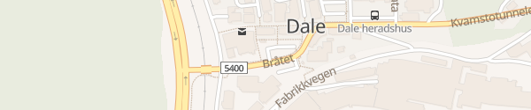 Karte Dale Sentrum Dalekvam