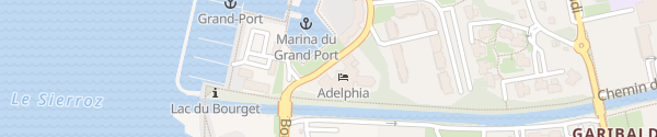 Karte Hôtel & Spa Marina Adelphia Aix-les-Bains