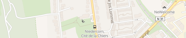 Karte Parking Route de Pétange Niederkorn