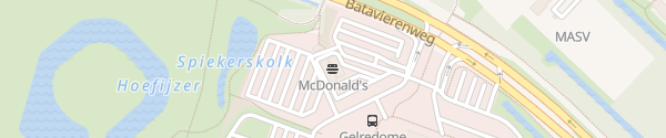 Karte McDonald's Gelredome Arnhem
