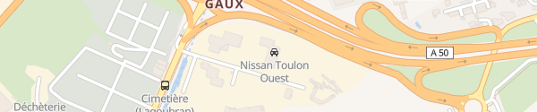 Karte Nissan Toulon Ouest