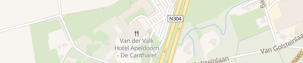 Karte Van der Valk Hotel Apeldoorn - De Cantharel Ugchelen