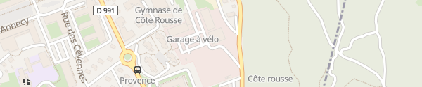Karte Rue du Genevois Chambéry