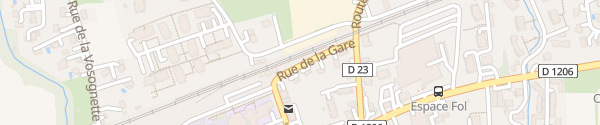 Karte Rue de la Gare Valleiry