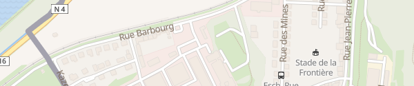Karte Rue Barbourg Esch-sur-Alzette