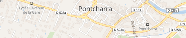 Karte Avenue de la Gare Pontcharra