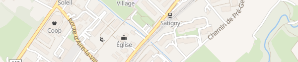 Karte Route de la Gare-le-Satigny Satigny
