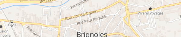 Karte Rue Petit Paradis Brignoles