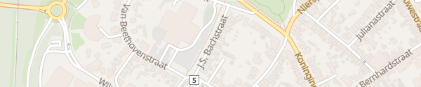 Karte J.S. Bachstraat Kerkrade