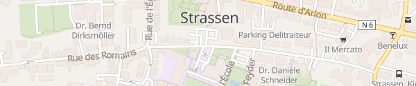 Karte Rue des Romains Strassen