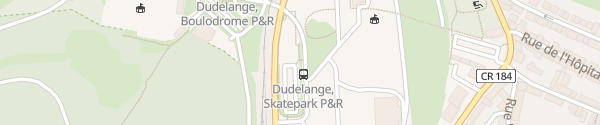 Karte Parking Skatepark Dudelange