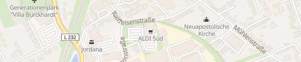 Karte ALDI Süd Honigmannstraße Herzogenrath