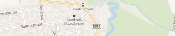 Karte Beatrixstraat Meerlo