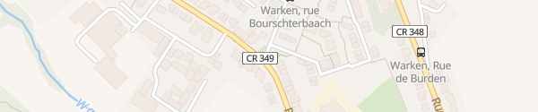 Karte Rue Bourschterbach Warken