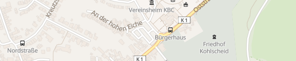 Karte Bürgerhaus Kohlscheid Herzogenrath
