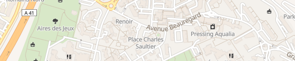 Karte Avenue Beauregard Cran-Gevrier