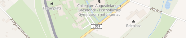 Karte Collegium Augustinianum Gaesdonck Goch