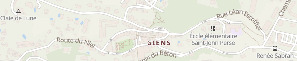 Karte Place du Belvédère Hyères