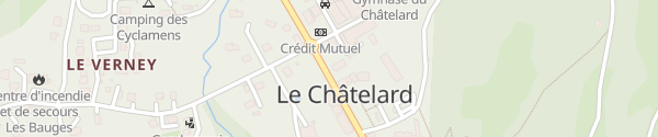 Karte Avenue Denis Therme Le Chatelard
