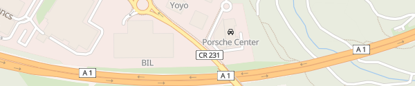Karte Porsche Zenter Lëtzebuerg Hesperange