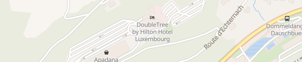 Karte DoubleTree by Hilton Luxemburg Luxembourg