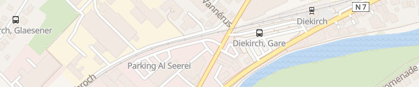 Karte Parking Al Seeërei Diekirch