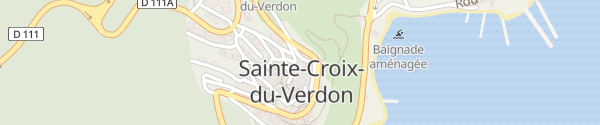 Karte Place Saint-Sauveur Sainte-Croix-du-Verdon