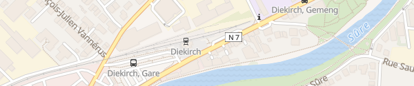 Karte eMovin' Gare Diekirch