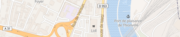 Karte Lidl Rue de l'Ancienne Gare Thionville