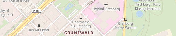 Karte Klinikum Kirchberg