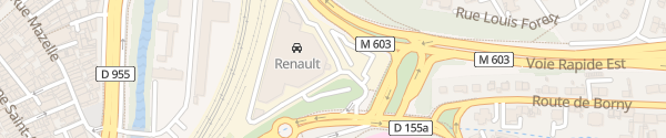 Karte Renault Auto Losange Metz