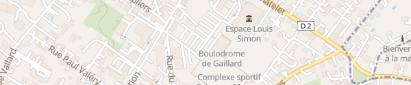 Karte Rue du 18 Août Gaillard