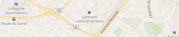 Karte Gymnase Cantonal Nyon