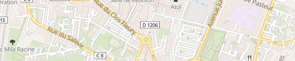 Karte Rue Fernand David Annemasse
