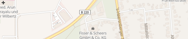 Karte Autohaus Fisser & Scheers Emmerich am Rhein