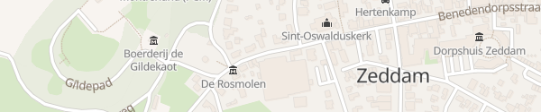 Karte Bovendorpsstraat Zeddam