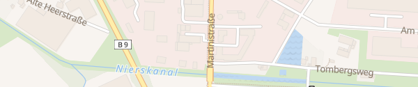 Karte Martinistraße Geldern