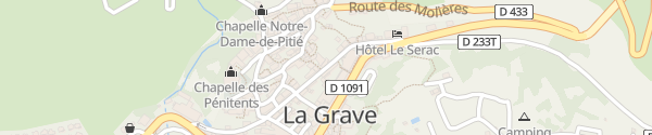 Karte Auberge Edelweiss La Grave