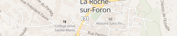 Karte Place de l'Hôtel de ville La Roche-sur-Foron
