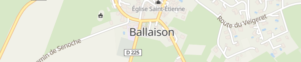Karte Route des Voirons Ballaison