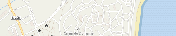 Karte Tour d'eau Camp du Domaine Bormes-les-Mimosas