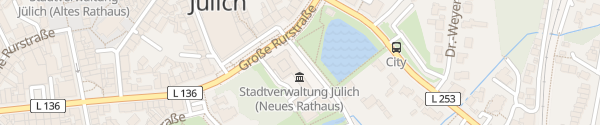 Karte Rathaus Jülich