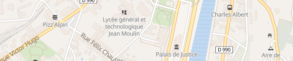 Karte Rue Jacques Porraz Albertville