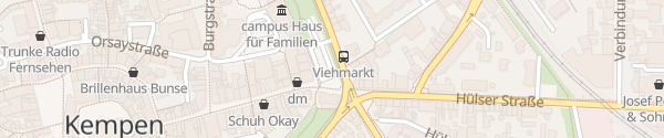 Karte Parkplatz Viehmarkt Kempen