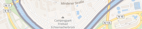 Karte E-Bike Ladesäule Campingpark Freibad Echternacherbrück