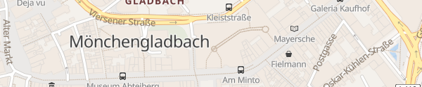 Karte Parkhaus Einkaufszentrum Minto Mönchengladbach