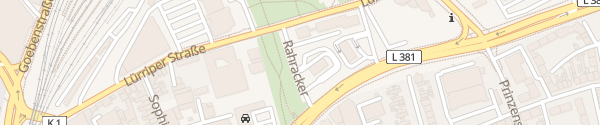 Karte McDonald's Rahracker Mönchengladbach