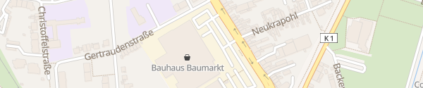 Karte Bauhaus Mönchengladbach