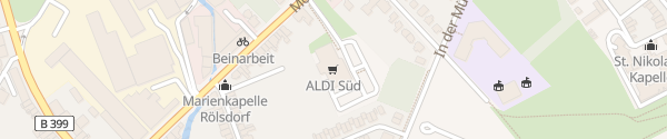 Karte ALDI Süd Monschauer Straße Düren