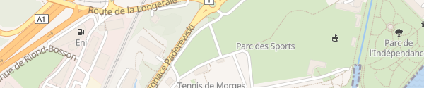 Karte Promenade Général Guisan Morges